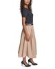 Karl Lagerfeld Paris Karl Lagerfeld Paris Belted Mixed Media Midi Dress - 4
