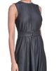 KARL LAGERFELD PARIS KARL LAGERFELD PARIS Belted Sleeveless Midi Dress - 5