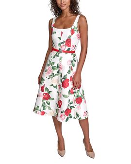 Karl Lagerfeld Paris Karl Lagerfeld Paris Brocade Midi Dress