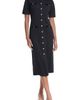KARL LAGERFELD PARIS KARL LAGERFELD PARIS Button Front Midi Knit Dress - 1