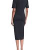 KARL LAGERFELD PARIS KARL LAGERFELD PARIS Button Front Midi Knit Dress - 2
