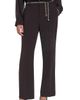 KARL LAGERFELD PARIS KARL LAGERFELD PARIS Chain Belt Straight Leg Career Pants - 1