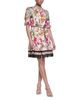 Karl Lagerfeld Paris Karl Lagerfeld Paris Cotton Printed Dress with Chain Belt - 2
