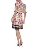 Karl Lagerfeld Paris Karl Lagerfeld Paris Cotton Printed Dress with Chain Belt - 4