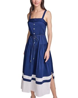 Karl Lagerfeld Paris Karl Lagerfeld Paris Cotton Rope Belt Midi Dress