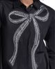 KARL LAGERFELD PARIS KARL LAGERFELD PARIS Crystal Bow Cotton Poplin Shirt - 3
