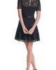 KARL LAGERFELD PARIS KARL LAGERFELD PARIS Crystal Collar Detail Lace A-Line Minidress - 2