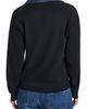 KARL LAGERFELD PARIS KARL LAGERFELD PARIS Denim Collar V-Neck Sweater - 2