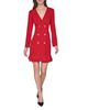 Karl Lagerfeld Paris Karl Lagerfeld Paris Double Breasted Ruffle Hem Dress - 6