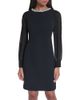 Karl Lagerfeld Paris Karl Lagerfeld Paris Embellished Sheer Sleeve Sheath Dress - 1