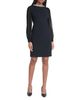 Karl Lagerfeld Paris Karl Lagerfeld Paris Embellished Sheer Sleeve Sheath Dress - 3
