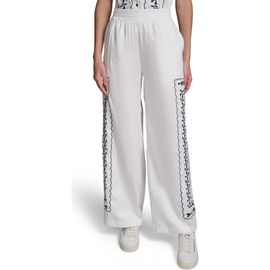 KARL LAGERFELD PARIS KARL LAGERFELD PARIS Embroidered Wide Leg Pants