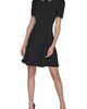 KARL LAGERFELD PARIS KARL LAGERFELD PARIS Faux Pearl Detail Crepe Fit & Flare Minidress - 1