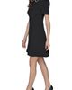 KARL LAGERFELD PARIS KARL LAGERFELD PARIS Faux Pearl Detail Crepe Fit & Flare Minidress - 3