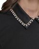 KARL LAGERFELD PARIS KARL LAGERFELD PARIS Faux Pearl Detail Crepe Fit & Flare Minidress - 4
