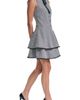 KARL LAGERFELD PARIS KARL LAGERFELD PARIS Fringe Detail Tiered Metallic Tweed Minidress - 3