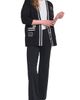 KARL LAGERFELD PARIS KARL LAGERFELD PARIS Front Seam Straight Leg Pants - 5