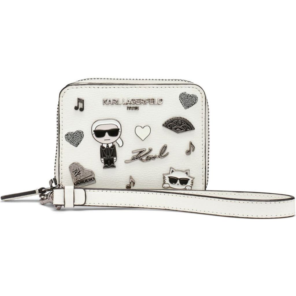 KARL LAGERFELD PARIS KARL LAGERFELD PARIS Jaqueline Small Wallet with Cate Pins