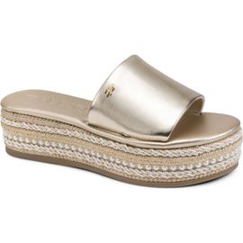 KARL LAGERFELD PARIS KARL LAGERFELD PARIS Keswick Espadrille Platform Wedge Slide Sandal