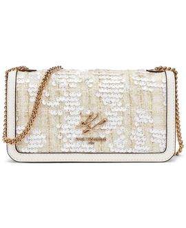 KARL LAGERFELD PARIS KARL LAGERFELD PARIS Kosette Boucle+Sequins Crossbody