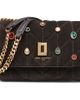 KARL LAGERFELD PARIS KARL LAGERFELD PARIS Lafayette Small Suede Crossbody Bag With Gems - 1