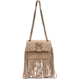 KARL LAGERFELD PARIS KARL LAGERFELD PARIS Lafayette Suede Fringe Crossbody Bag