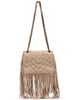 KARL LAGERFELD PARIS KARL LAGERFELD PARIS Lafayette Suede Fringe Crossbody Bag - 2