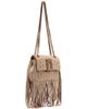 KARL LAGERFELD PARIS KARL LAGERFELD PARIS Lafayette Suede Fringe Crossbody Bag - 3