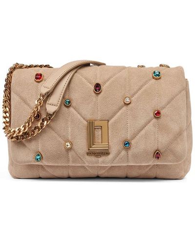KARL LAGERFELD PARIS KARL LAGERFELD PARIS Lafayette Suede Shoulder Bag With Gems