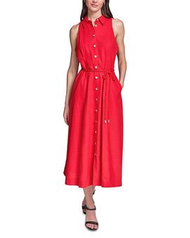 Karl Lagerfeld Paris Karl Lagerfeld Paris Linen Rope Belt Shirtdress