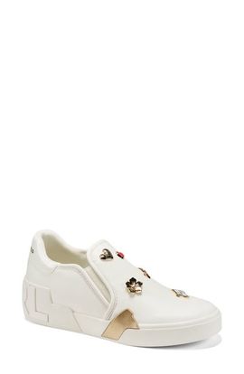 KARL LAGERFELD PARIS KARL LAGERFELD PARIS Maude Flirt Charm Embellished Slip-On Sneaker