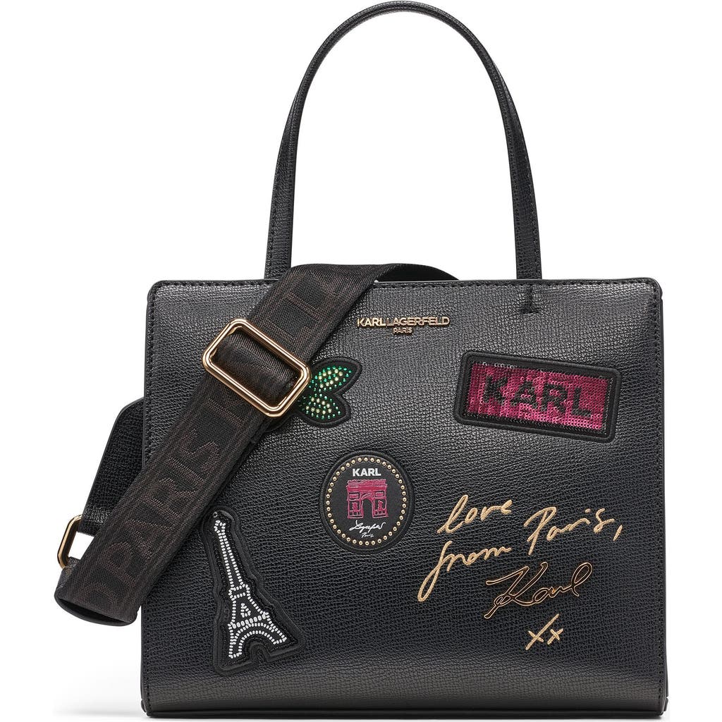KARL LAGERFELD PARIS KARL LAGERFELD PARIS Maybelle Pins+Rhinestones Satchel