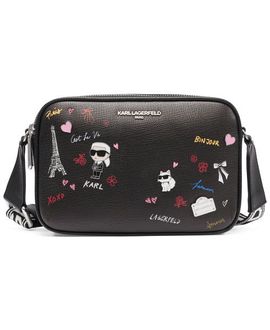 KARL LAGERFELD PARIS KARL LAGERFELD PARIS Maybelle Printed Paris Crossbody Bag