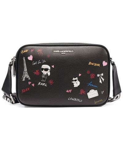 KARL LAGERFELD PARIS KARL LAGERFELD PARIS Maybelle Printed Paris Crossbody Bag