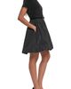 KARL LAGERFELD PARIS KARL LAGERFELD PARIS Mixed Media Bubble Hem Dress - 3