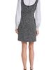KARL LAGERFELD PARIS KARL LAGERFELD PARIS Mixed Media Long Sleeve Minidress - 2