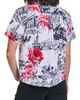 KARL LAGERFELD PARIS KARL LAGERFELD PARIS Paris Print Satin Button-Up Shirt - 2