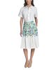 Karl Lagerfeld Paris Karl Lagerfeld Paris Placed Floral Preppy Skirt - 2