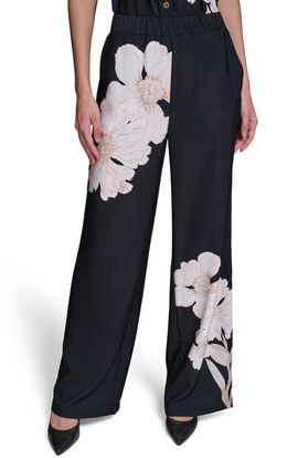 KARL LAGERFELD PARIS KARL LAGERFELD PARIS Placed Floral Soft Pants