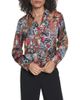 KARL LAGERFELD PARIS KARL LAGERFELD PARIS Print Surplice Shirt - 1