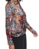 KARL LAGERFELD PARIS KARL LAGERFELD PARIS Print Surplice Shirt - 3
