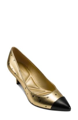 KARL LAGERFELD PARIS KARL LAGERFELD PARIS Riz Cap Toe Pump