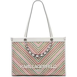 KARL LAGERFELD PARIS KARL LAGERFELD PARIS Savoie Chevron Raffia Tote
