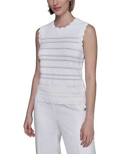 Karl Lagerfeld Paris Karl Lagerfeld Paris Scallop Edge Tank Top