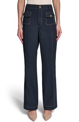 KARL LAGERFELD PARIS KARL LAGERFELD PARIS Seam Detail High Waist Suiting Pants