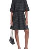 KARL LAGERFELD PARIS KARL LAGERFELD PARIS Sequin Plaid Tweed Dress - 5
