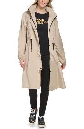 KARL LAGERFELD PARIS KARL LAGERFELD PARIS Skirted Hooded Coat