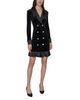 Karl Lagerfeld Paris Karl Lagerfeld Paris Stretch Velvet Blazer Dress - 2