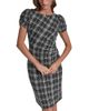 Karl Lagerfeld Paris Karl Lagerfeld Paris Textured Plaid Sheath Dress - 1