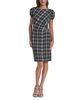 Karl Lagerfeld Paris Karl Lagerfeld Paris Textured Plaid Sheath Dress - 2
